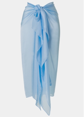 Light Blue See - Through Pareo