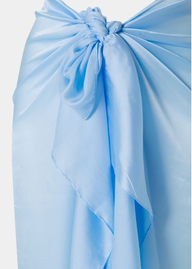 Light Blue See - Through Pareo
