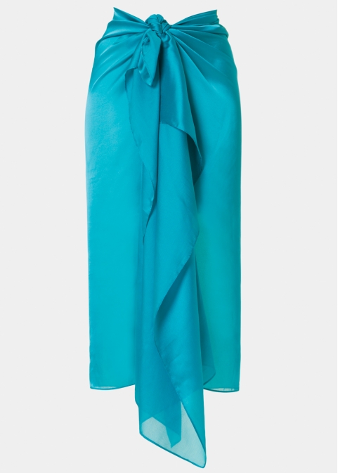 Petrol See - Through Pareo