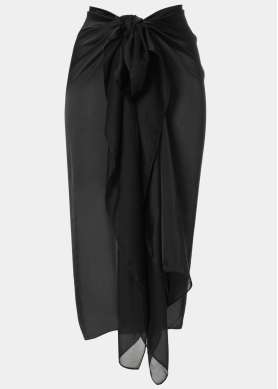 Black See - Through Pareo
