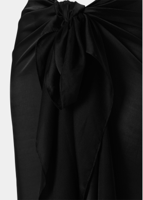 Black See - Through Pareo