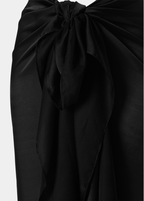 Black See - Through Pareo