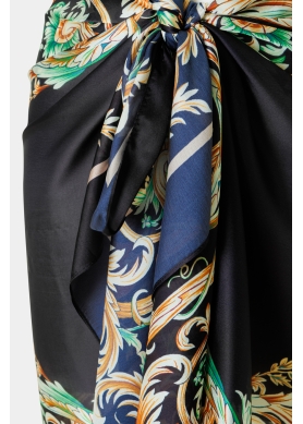Black Pareo w/ Gold Design