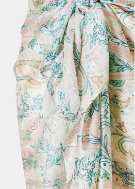 Green Pareo w/ Paisley Pattern