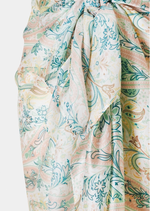 Green Pareo w/ Paisley Pattern