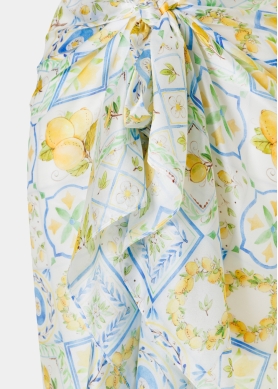 Yellow Pareo w/ Lemons Pattern