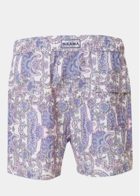 Pink Paisley Classic Men Swimwear