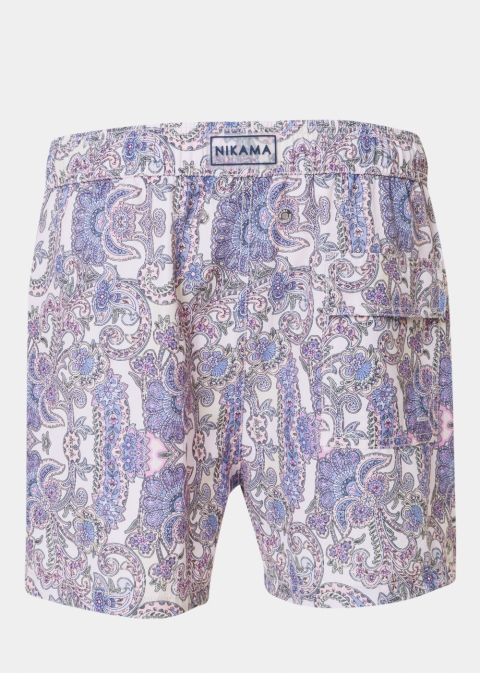 Pink Paisley Classic Men Swimwear