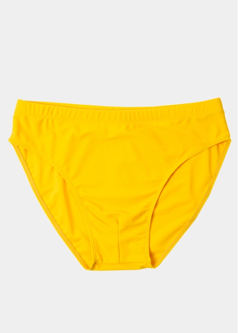 Yellow Men Slip Swimwear