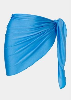 Blue Dacron Mini Pareo