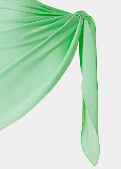 Green Dacron Mini Pareo