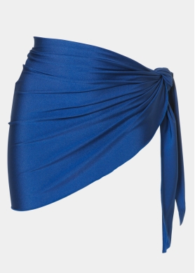 Navy Blue Dacron Mini Pareo