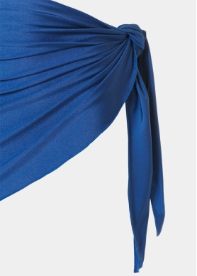 Navy Blue Dacron Mini Pareo