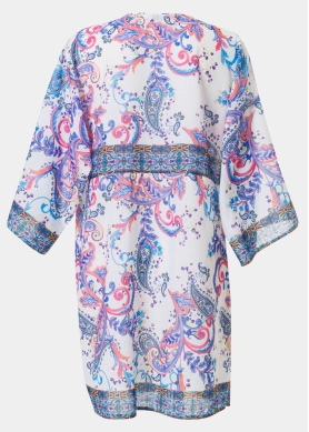 Purple Mini Paisley Dress