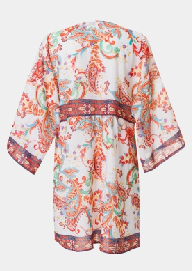 Orange Mini Paisley Dress