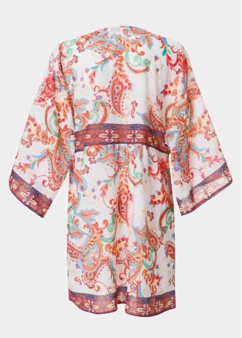 Orange Mini Paisley Dress