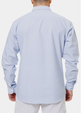 100% Cotton Blue Striped Shirt 