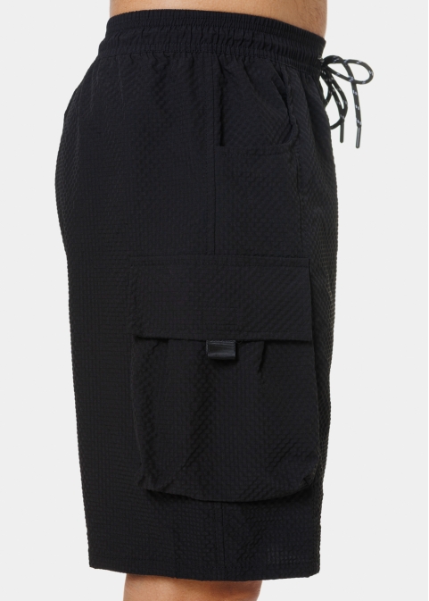 Black Coolwear Cargo Shorts 