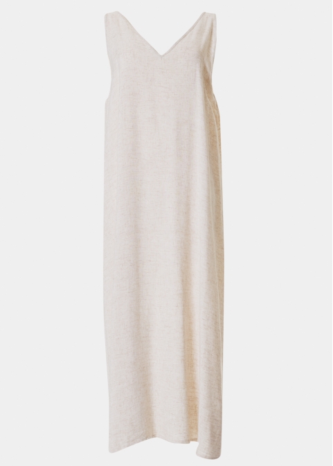 A-Line Beige Jute Dress