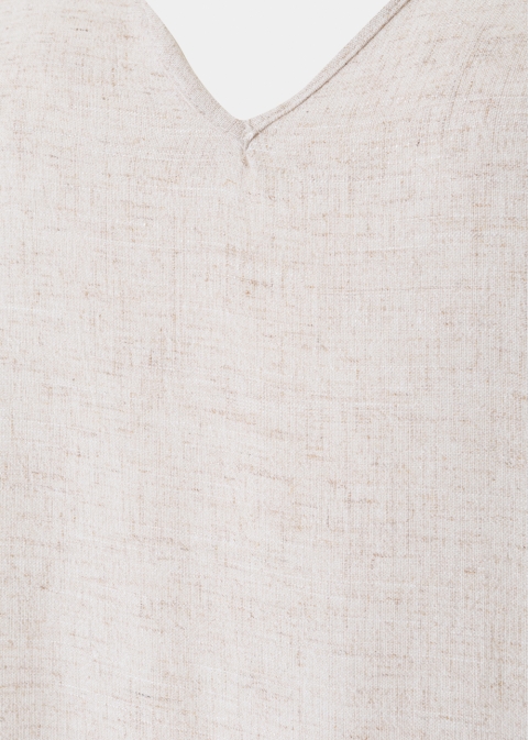 A-Line Beige Jute Dress