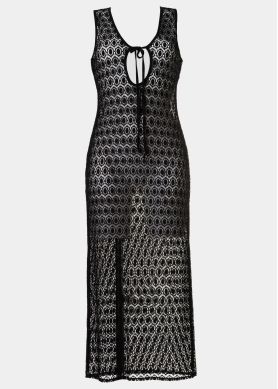Black Soft Knitted Beachwear