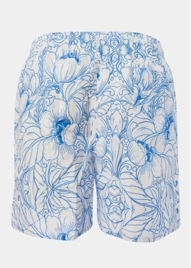 Blue Flowers Classic Men Swimwear