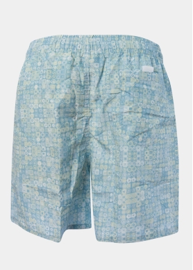 Blue Shapes Classic Men Swimwear