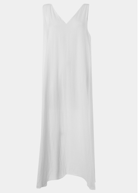 A-Line White Jute Dress
