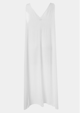 A-Line White Jute Dress