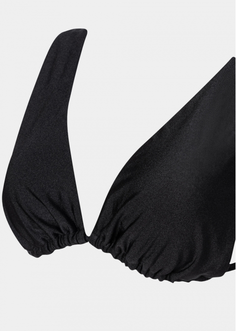 Kea Bikini Top - Black Dacron