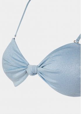 Marbella Bikini Top - Light Blue Shimmer