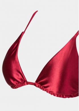 Mykonos Bikini Top - Burgundy Glowy