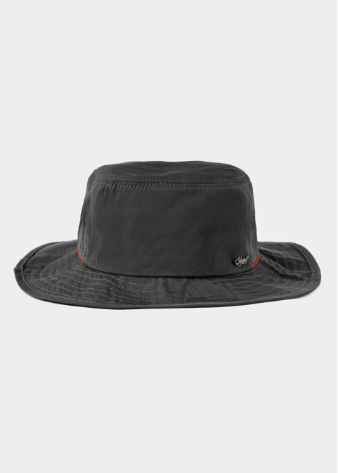 Grey Active Bucket Hat w/ Orange Details