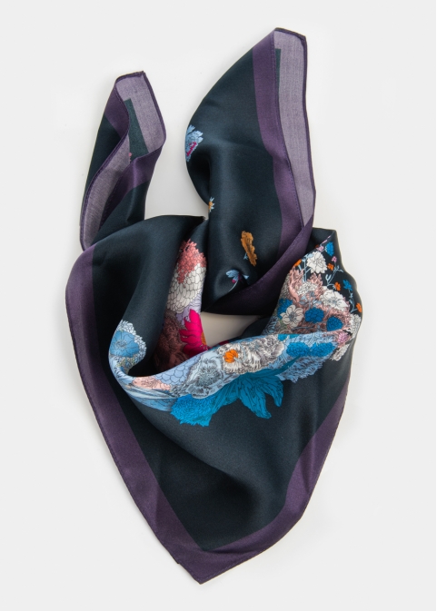 Horse Print Silk Scarf