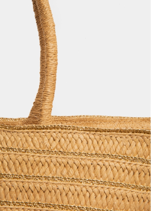 Total Paper Straw Beach Bag 