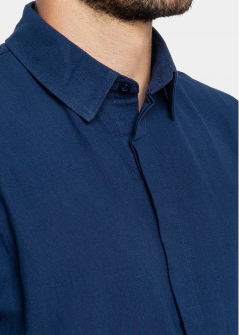 Navy cotton summer shirt