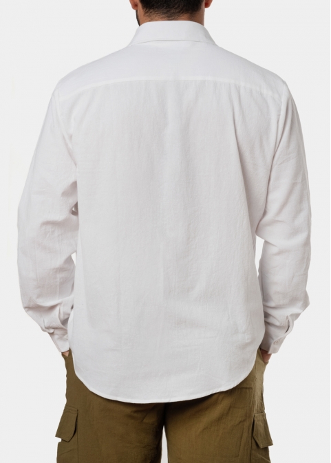 White cotton summer shirt