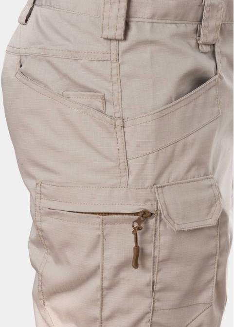 Beige Ripstop Cargo Pants 