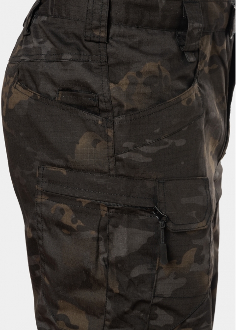 Black Military Ripstop Cargo Pants 