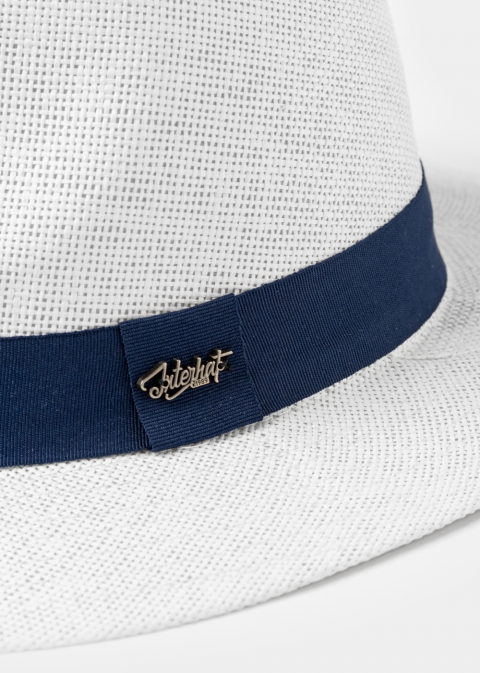 White Classic Panama Style hat