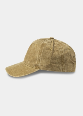 Washed Cotton Twill Cap - Beige