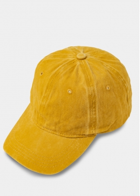 Washed Cotton Twill Cap - Camel