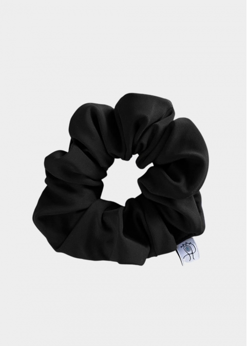 Shiny Scrunchie Black