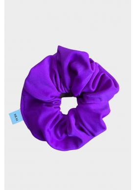 Shiny Scrunchie Dark Purple