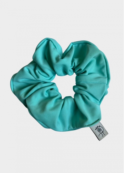 Shiny Scrunchie Ice Blue