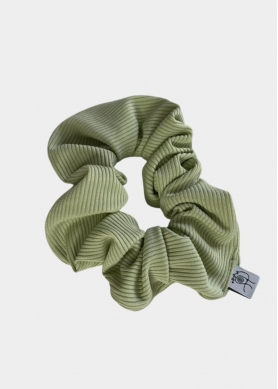 Rib Scrunchie Light Green