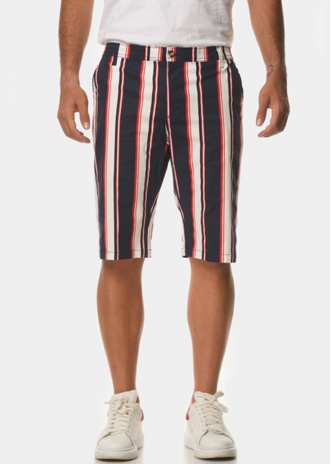 Navy blue mixed stripes