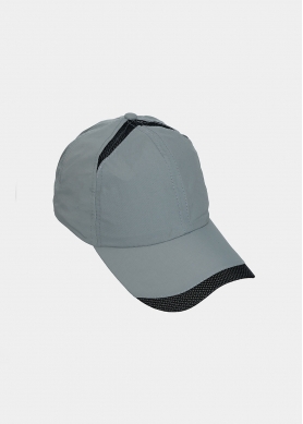 Grey plain active cap