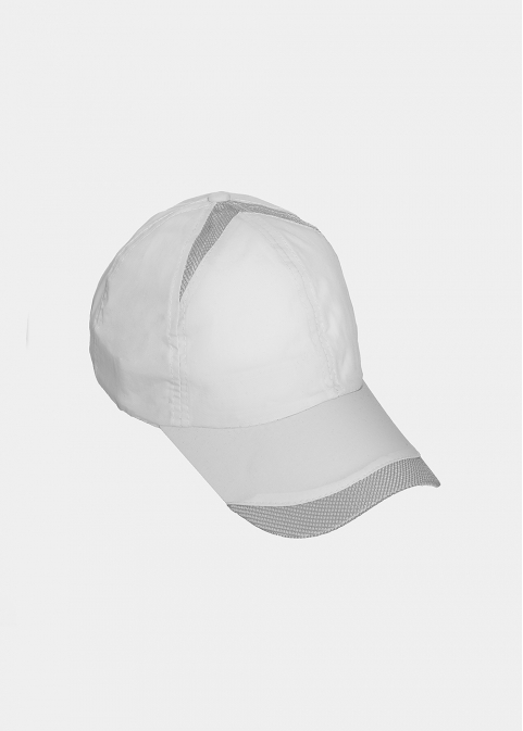 White plain active cap