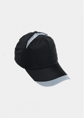 Black plain active cap